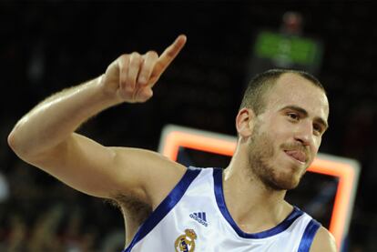 Sergio Rodríguez durante el partido