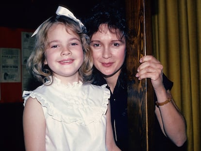 Drew Barrymore and her mother, Jaid Barrymore, in 1984.