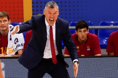 Saras Jasikevicius, en el partido Barça-Efes, el 4 de febrero.