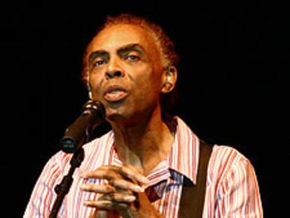 Gilberto Gil, durante el concierto en el Conde Duque de Madrid.