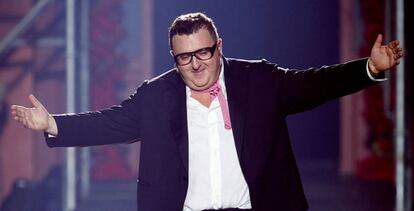 Alber Elbaz, tras un desfile de Lanvin en 2012.