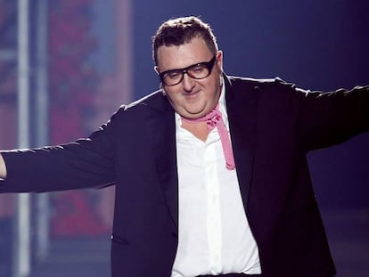 Alber Elbaz, tras un desfile de Lanvin en 2012.