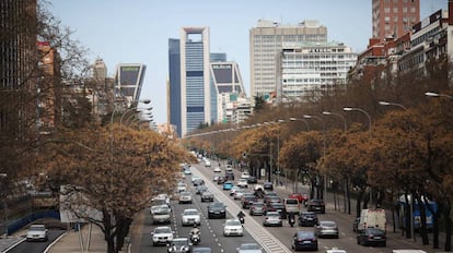 El paseo de la Castellana. 