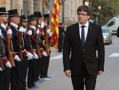 Puigdemont y Trapero, en una imagen de 2017.