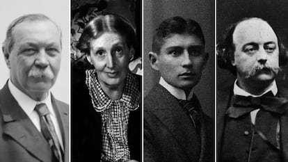 Conan Doyle, Virginia Woolf, Franz Kafka y Gustave Flaubert.