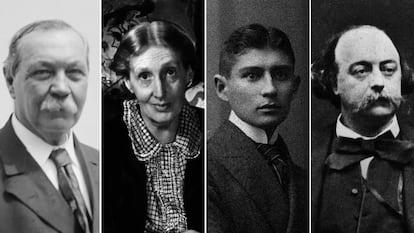 Conan Doyle, Virginia Woolf, Franz Kafka y Gustave Flaubert.