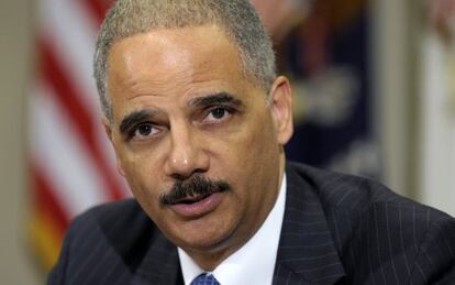 El fiscal general estadounidense, Eric Holder, durante una comparecencia en la Casa Blanca el pasado mes de julio.