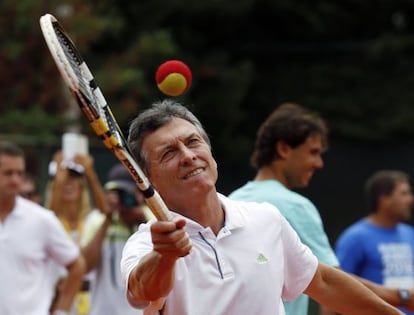 Mauricio Macri, prefeito de Buenos Aires, durante ato de campanha.