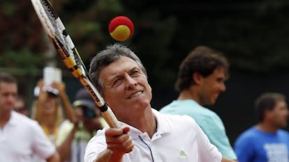 Mauricio Macri, alcalde de Buenos Aires, en un acto de campaña