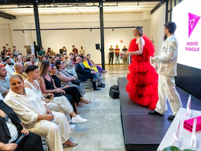 Un momento de la gala de los premios Triángulo, de Cogam, celebrados este viernes en Espacio Larra, en Madrid.