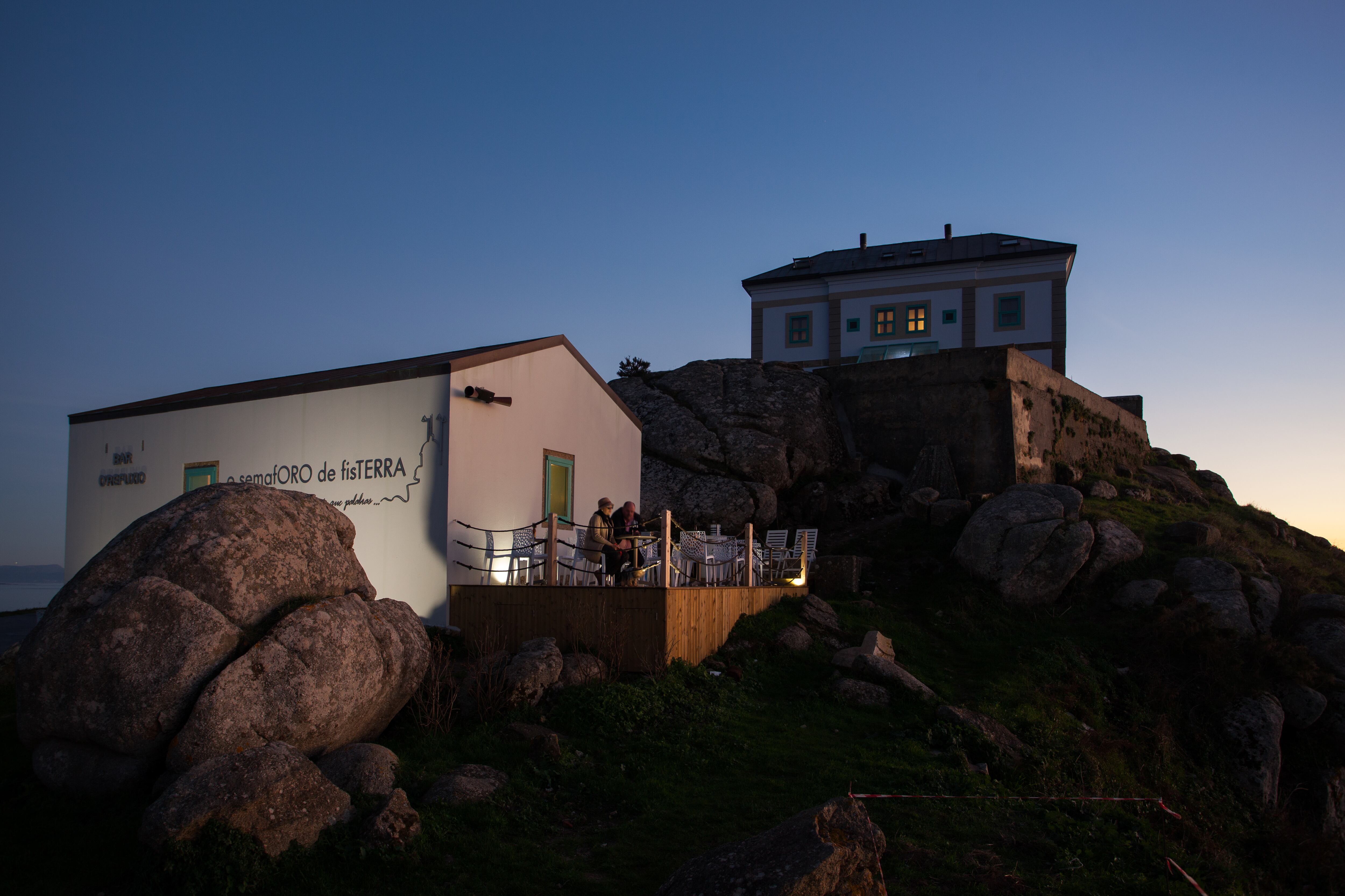 La terraza del restaurante del alojamiento.