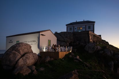 La terraza del restaurante del alojamiento.