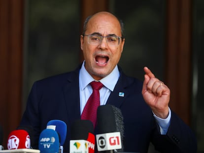 WIlson Witzel, durante una conferencia de prensa en agosto de 2020.