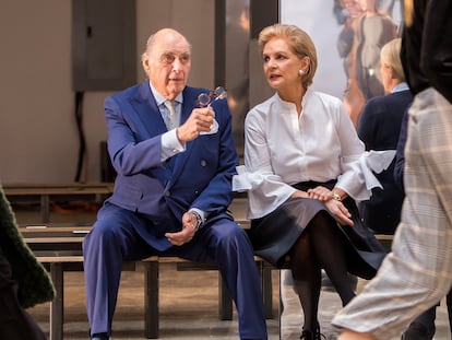 Reinaldo Herrera y Carolina Herrera, el 13 de febrero de 2025, en la semana de la moda de Nueva York.