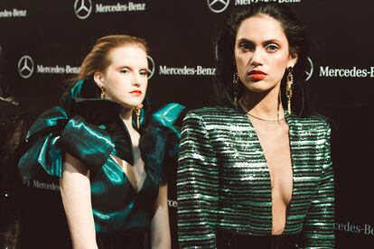En el backstage del desfile O-I 2018/19 de la marca.