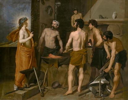 'Apollo before Vulcan's Forge' by Velázquez, one of the paintings remarked on by Rushdie during his visit to the Prado Museum.