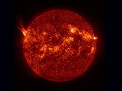 Imagen del Sol capturada por la sonda Solar Dynamics.