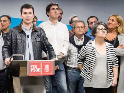 Gonzalo Caballero comparece en rueda de prensa tras ganar el proceso de primarias en el PSdeG.