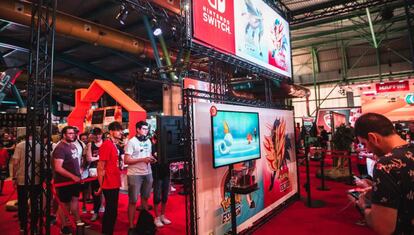 La zona de Nintendo en Gamepolis.