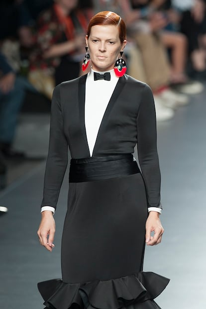 Bimba Bosé desfila para la colección de primavera-verano 2016 de Davidelfín.