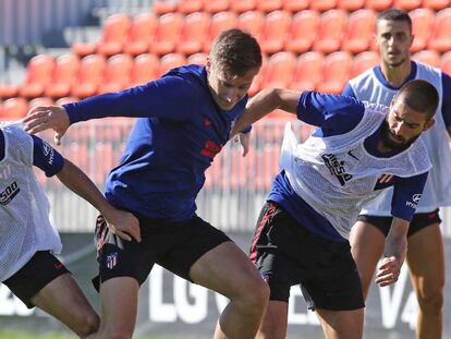 Entrenamiento del Atlético de Madrid.