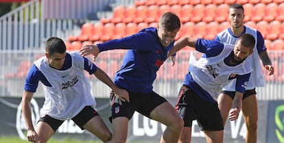 Entrenamiento del Atlético de Madrid.