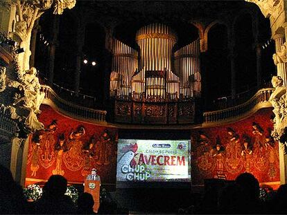 Centenario del nacimiento de Lluís Carulla, fundador de Gallina Blanca, en el Palau de la Música, en 2004.