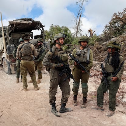 Israeli soldiers operate during an incursion and amid hostilities between Hezbollah and Israel, in southern Lebanon, October 13, 2024. REUTERS/Artorn Pookasook
EDITOR'S NOTE: REUTERS PHOTOGRAPHS WERE REVIEWED BY THE IDF AS PART OF THE CONDITIONS OF THE EMBED. NO PHOTOS WERE REMOVED.