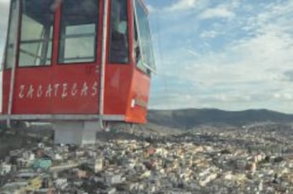 Teleférico de Zacatecas, que une el cerro de la Bufa con el del Grillo.