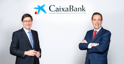 José Ignacio Goirigolzarri, presidente de CaixaBank, y Gonzalo Gortázar, consejero delegado.