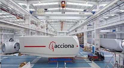 Imagen de una factor&iacute;a de Acciona Windpower.