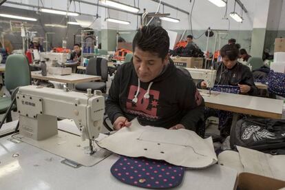 Un taller textil en Buenos Aires.