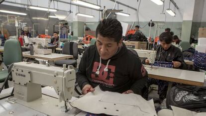 Un taller textil en Buenos Aires.