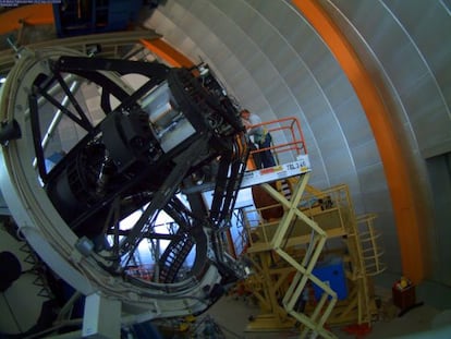 El telescopio Victor M.Blanco, en el observatorio de Cerro Tololo (Chile).