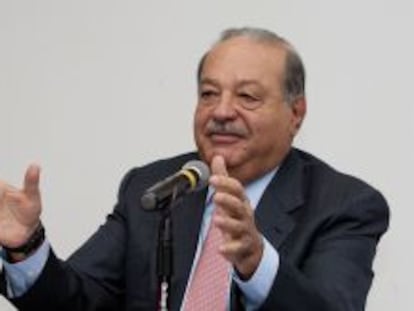 El mexicano Carlos Slim, propietario de Am&eacute;rica M&oacute;vil. 