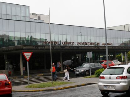 Fachada del hospital Clínico Universitario de Santiago de Compostela.