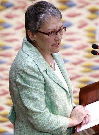 Matilde Fernández, en un momento de su discurso.