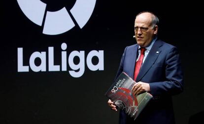 Javier Tebas, en un acto de LaLiga en septiembre.