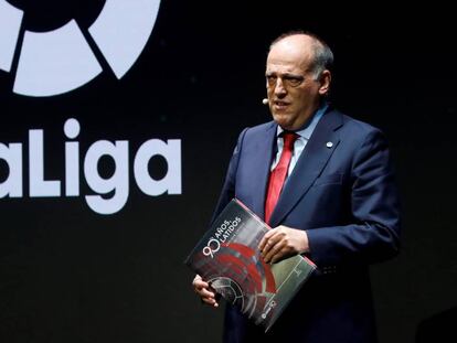 Javier Tebas, en un acto de LaLiga en septiembre.