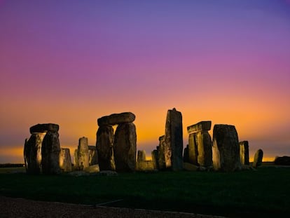 El monumento prehist&oacute;rico de Stonehenge.
 