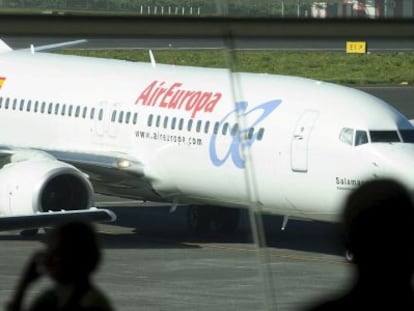 Imagem de um avião da Air Europa.