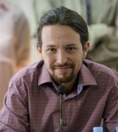 El portavoz de Podemos, Pablo Iglesias. 