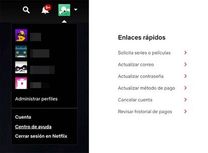 Pedir nuevos contenidos a Netflix.