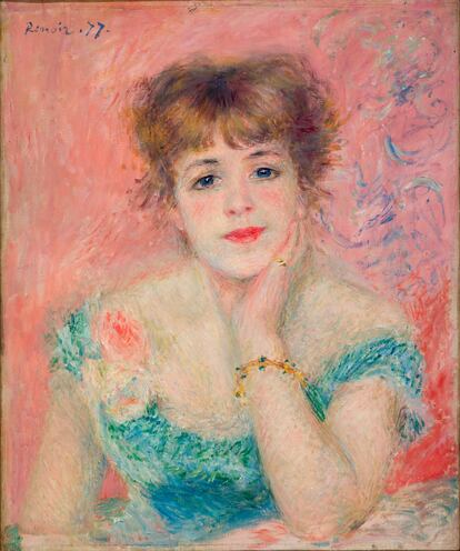 'Retrato de Jeanne Samary con vestido escotado' (1877), de Auguste Renoir, otra de las obras de la colección Morozov.