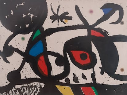 Obra atribuida a Mir&oacute; y requisada por la justicia brasile&ntilde;a. 