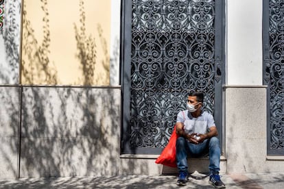 Jocelino da Silva, en una calle de São Paulo, donde viva hace más de cinco meses.