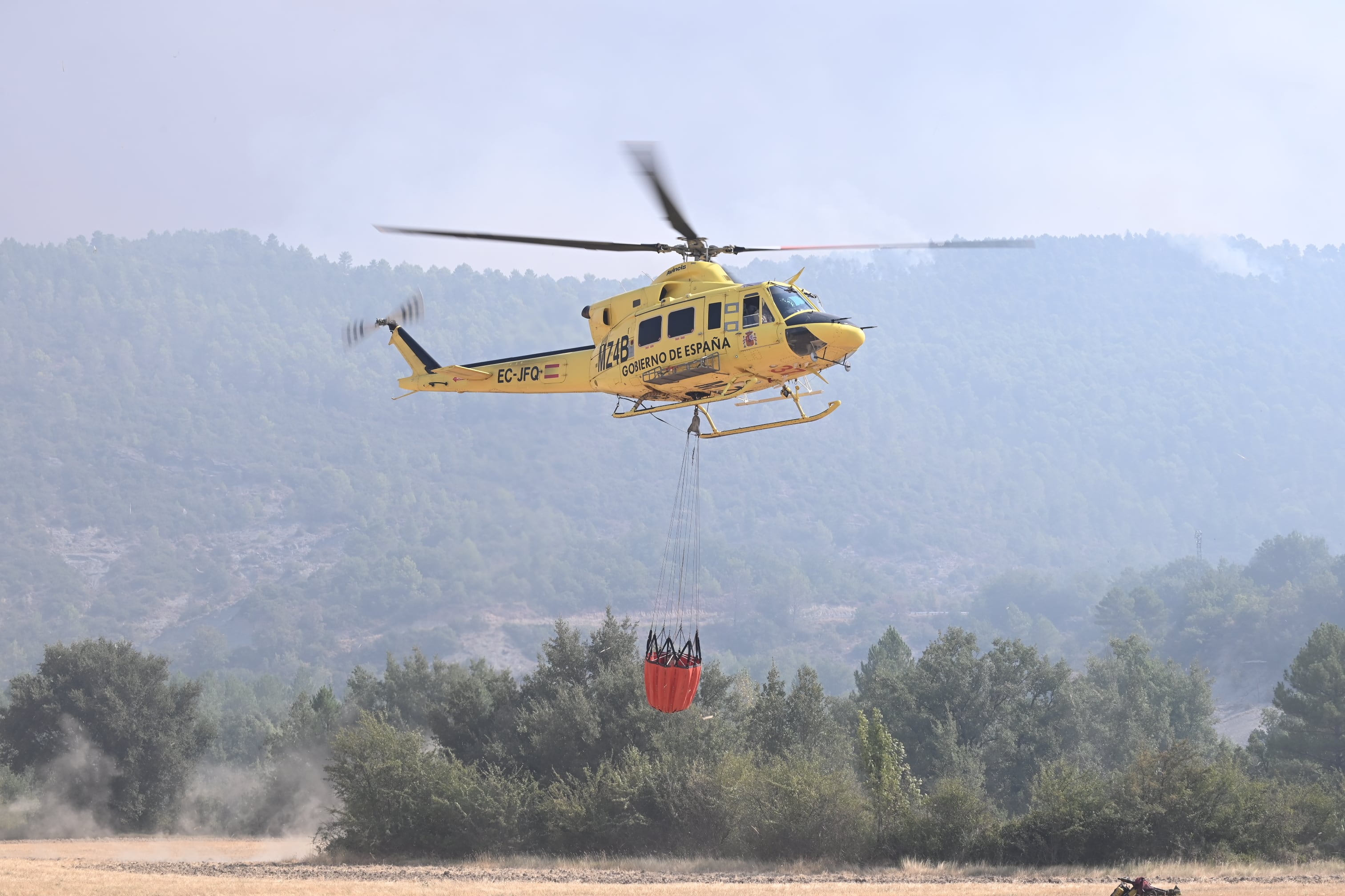 Más de dos mil horas de vuelo: Aragón, la región peor dotada contra incendios, es también la que pide más apoyo de las aeronaves estatales