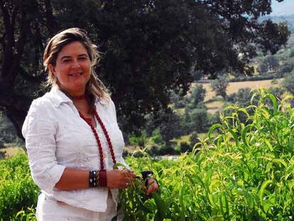 Josefina Mena, directora ejecutiva de exportación de Castelnovo Nature, en la finca El Verdugal.