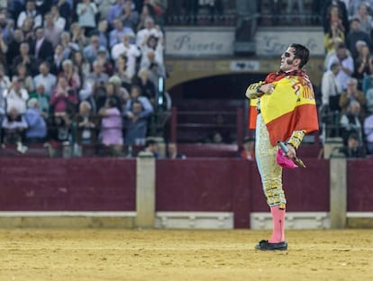 Padilla, en la plaza de toros de Zaragoza.