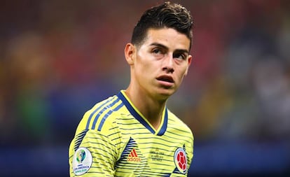 James Rodríguez, en el último parón de selecciones con Colombia.